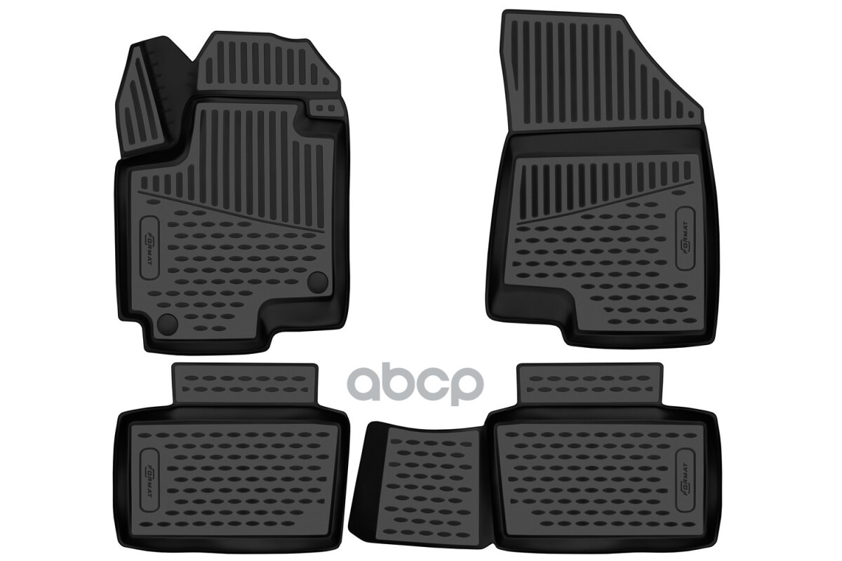 Коврики 3D в салон для CHANGAN CS35PLUS, 2018-, 4шт. (ПУ, повышенная износостойкость) / Чанган СиЭс 35 плюс FORMAT арт. FORMA...