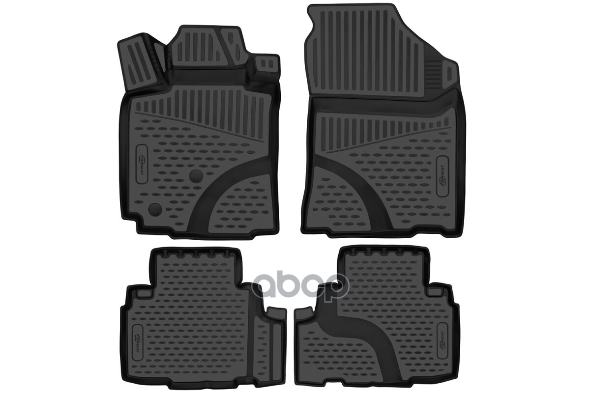 Коврики 3D в салон для CHANGAN CS75 (Ir) 2018-, 4шт. (ПУ, повышенная износостойкость) / Чанган / Чанган КС75ПЛЮС FORMAT арт. ...
