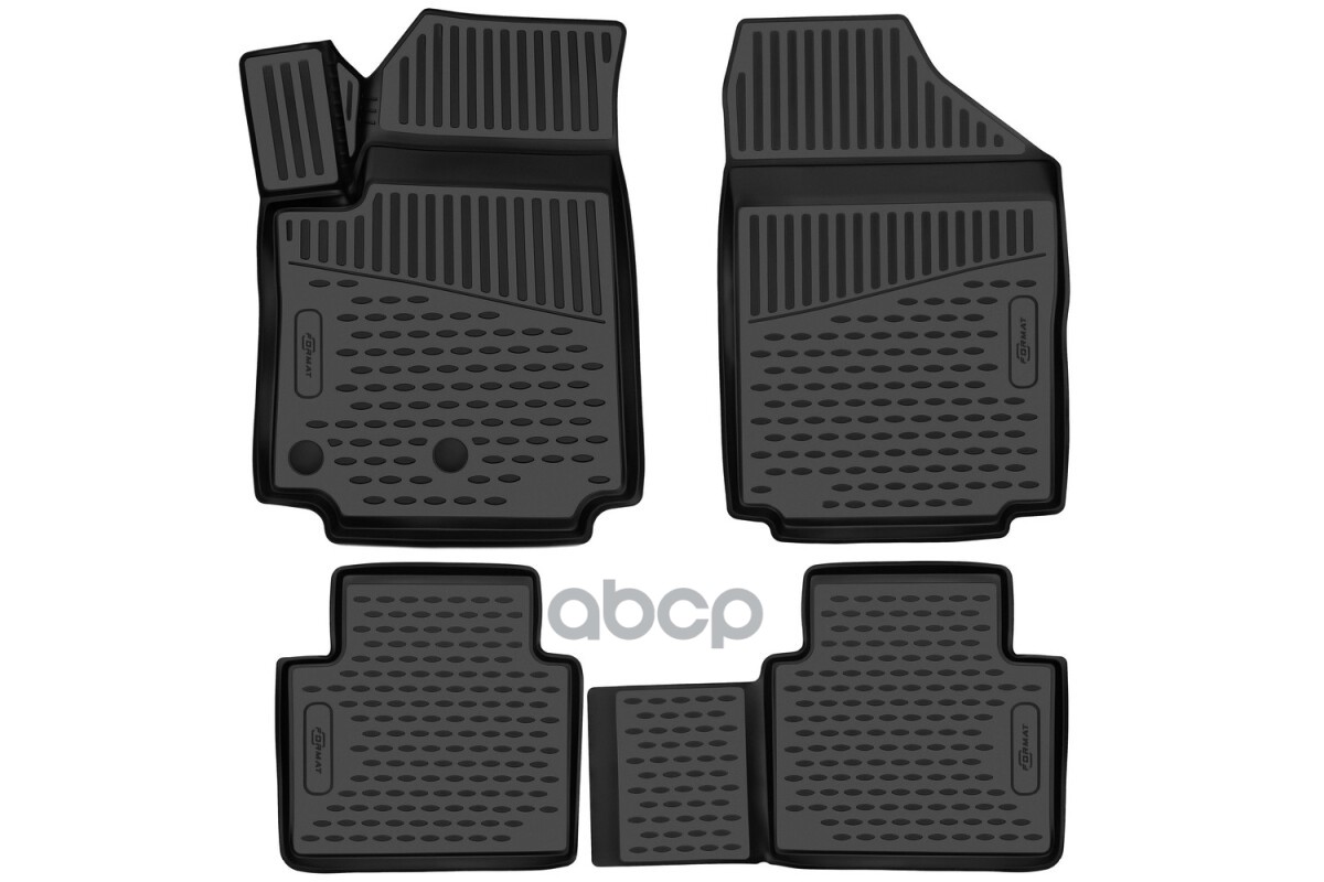Коврики 3D в салон для EVOLUTE i-Joy (I) 2022-, 4шт. (ПУ, повышенная износостойкость) / Эволют Ай Джой FORMAT арт. FORMAT.3DA...