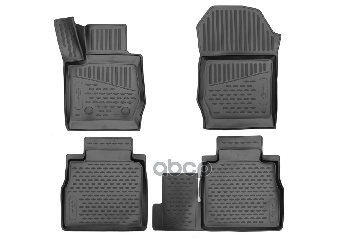 Коврики 3D в салон для GREAT WALL Poer, 2020-, 4шт. (ПУ, повышенная износостойкость) / Грейт Волл Поер FORMAT арт. FORMAT.3DA...