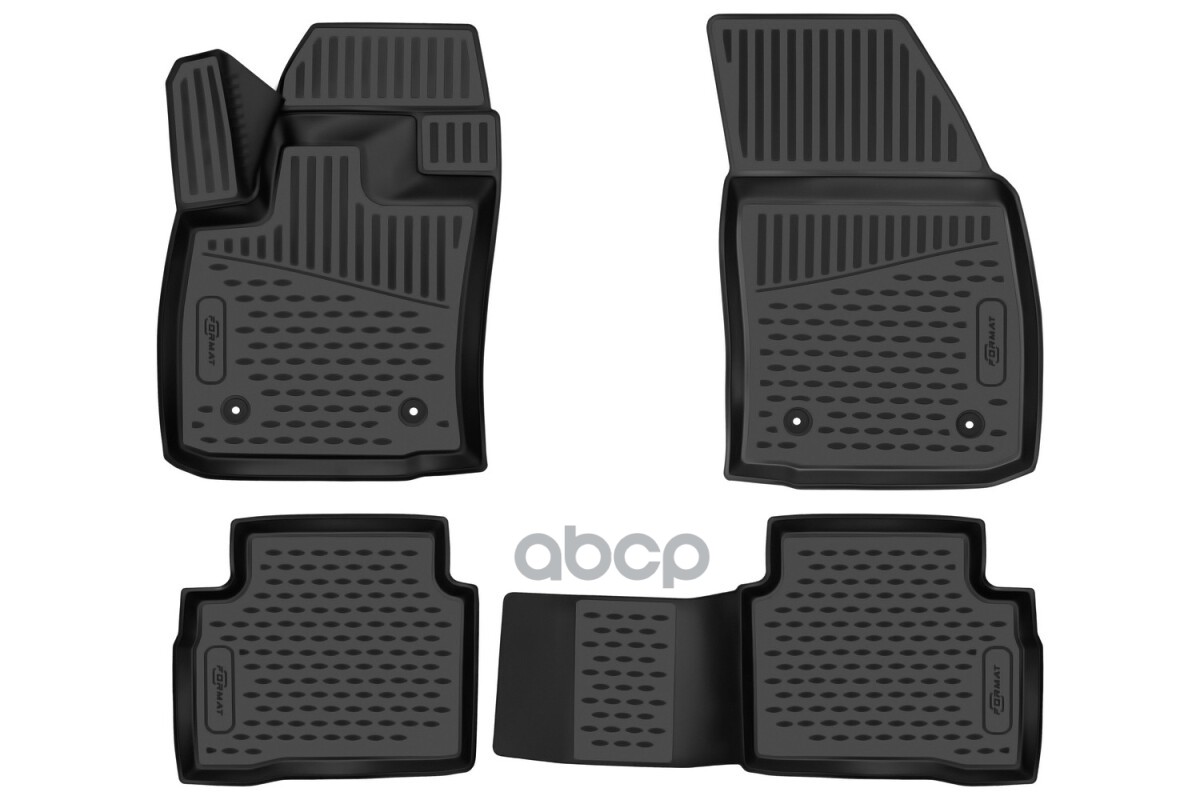 Коврики 3D в салон для GEELY Tugella 2021-, Кроссовер, 4шт.(ПУ, повышенная износостойкость) / Джили Тугела FORMAT арт. FORMAT...