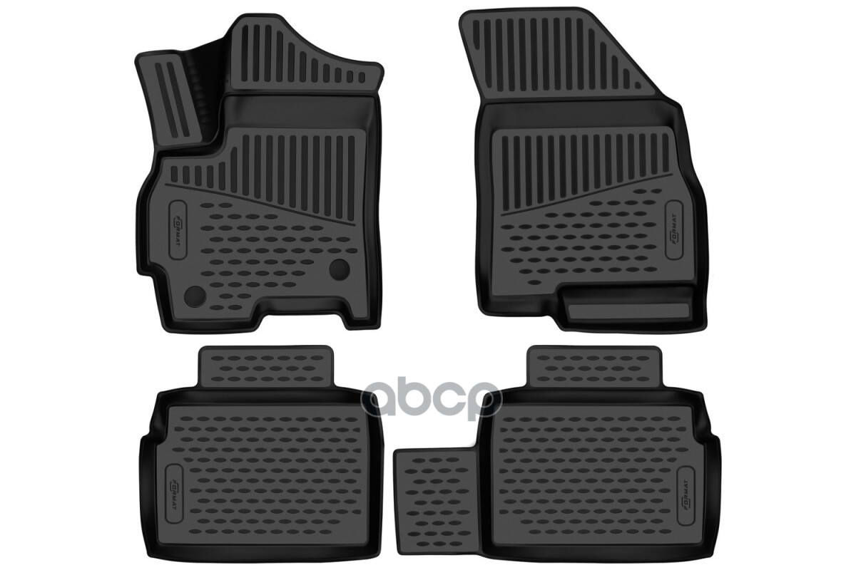 Коврики 3D в салон для EXEED LX 2022-, Внедорожник, 4шт. (ПУ, повышенная износостойкость) / Эксид ЛХ FORMAT арт. FORMAT.3DAN0...