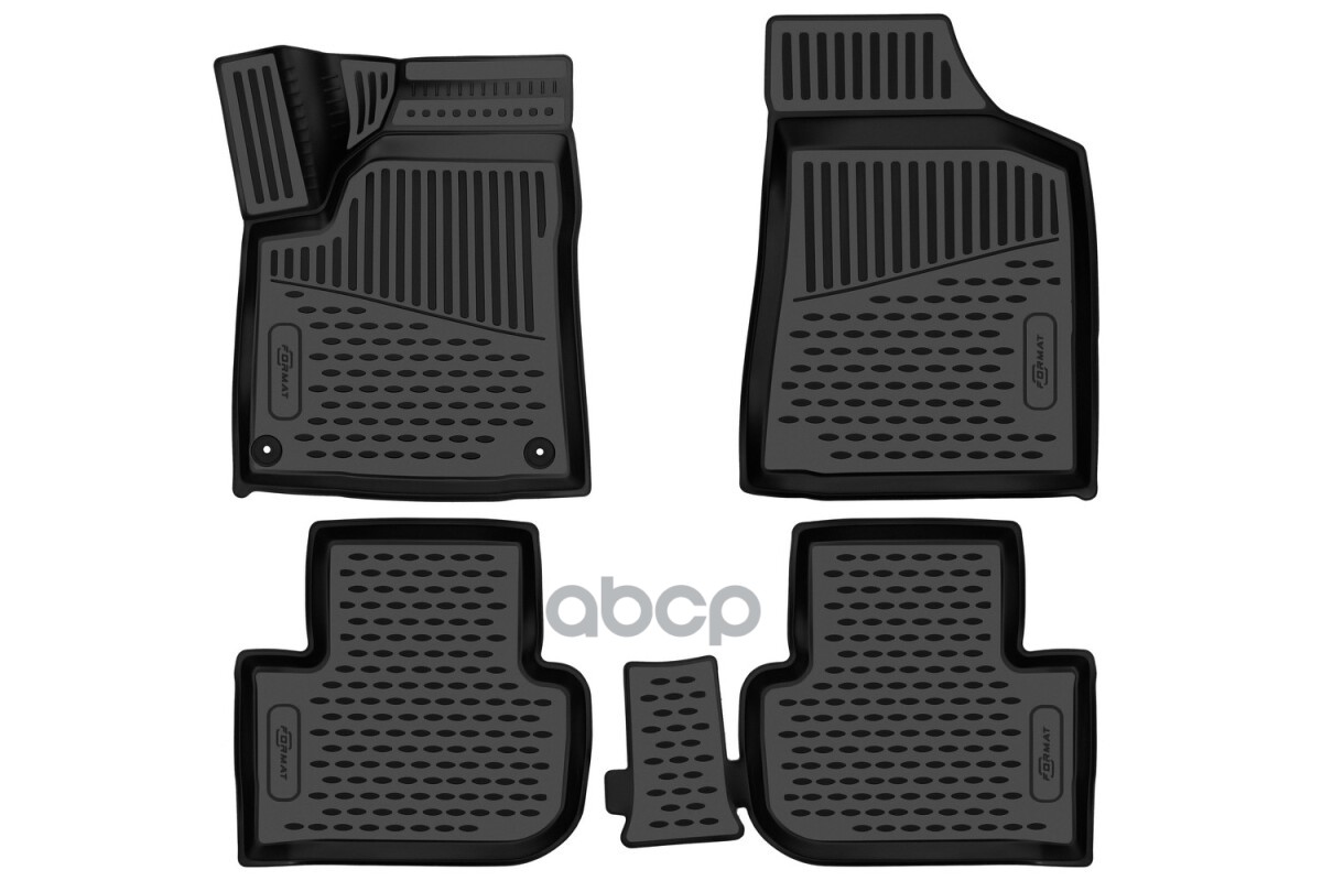 Коврики 3D в салон для FAW Bestune T77 2021-, 4шт. (ПУ, повышенная износостойкость) / ФАВ Бестюн Т77 FORMAT арт. FORMAT.3DAN0...