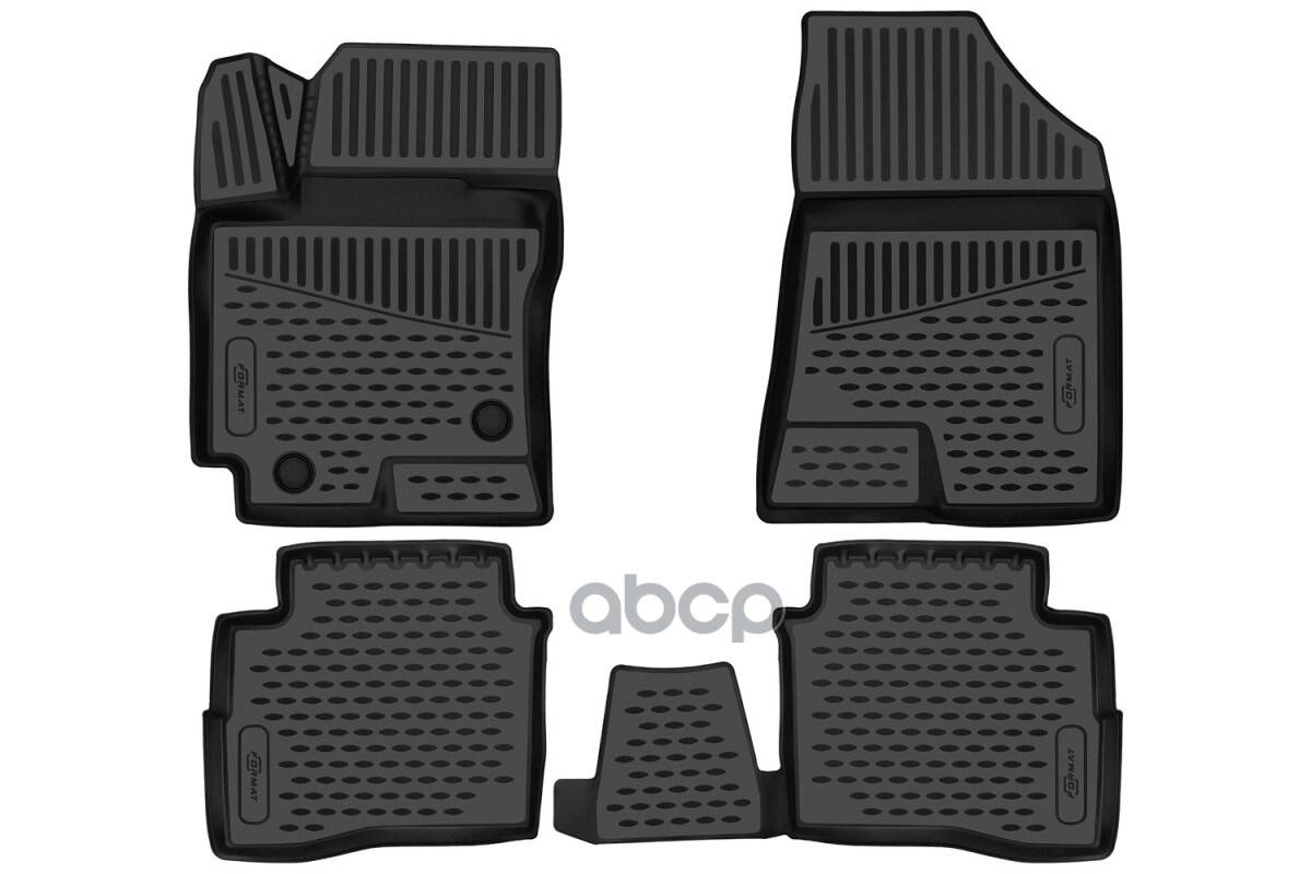 Коврики 3D в салон для CHANGAN Eado Plus 2020-, Седан, 4шт. (ПУ, повышенная износостойкость) / Чанган Еадо Плюс FORMAT арт. F...