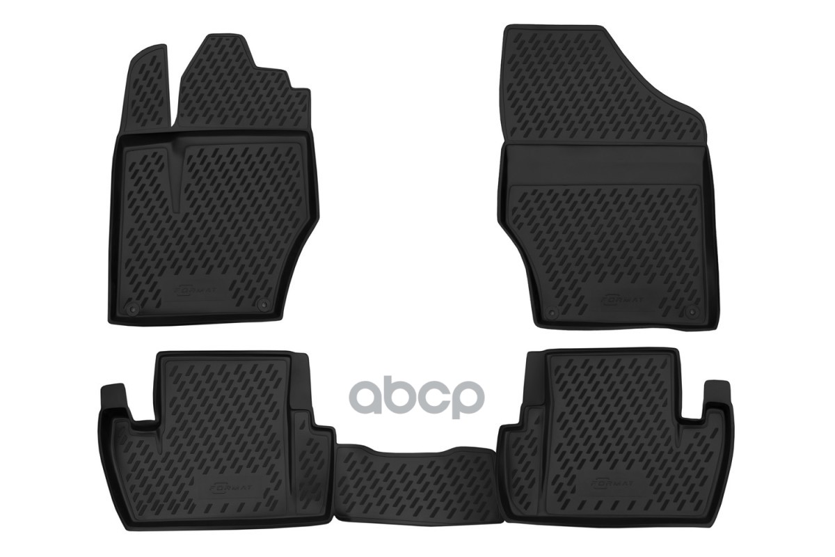 Коврики в салон для PEUGEOT 308 (I, Ir), 2007-2015, 4 шт. (ПУ, повышенная износостойкость)  / Пежо FORMAT арт. FORMAT.CARPGT0...
