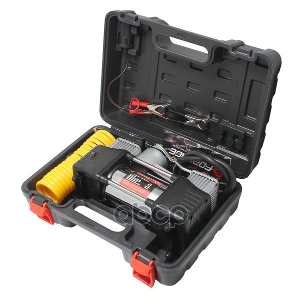 Компрессор Автомобильный Поршневой, Двухцилиндровый С Фонарем, 65 Л/Мин, 23А, 12V, В Пластиковом Кейсе FORSAGE арт. F-2014360