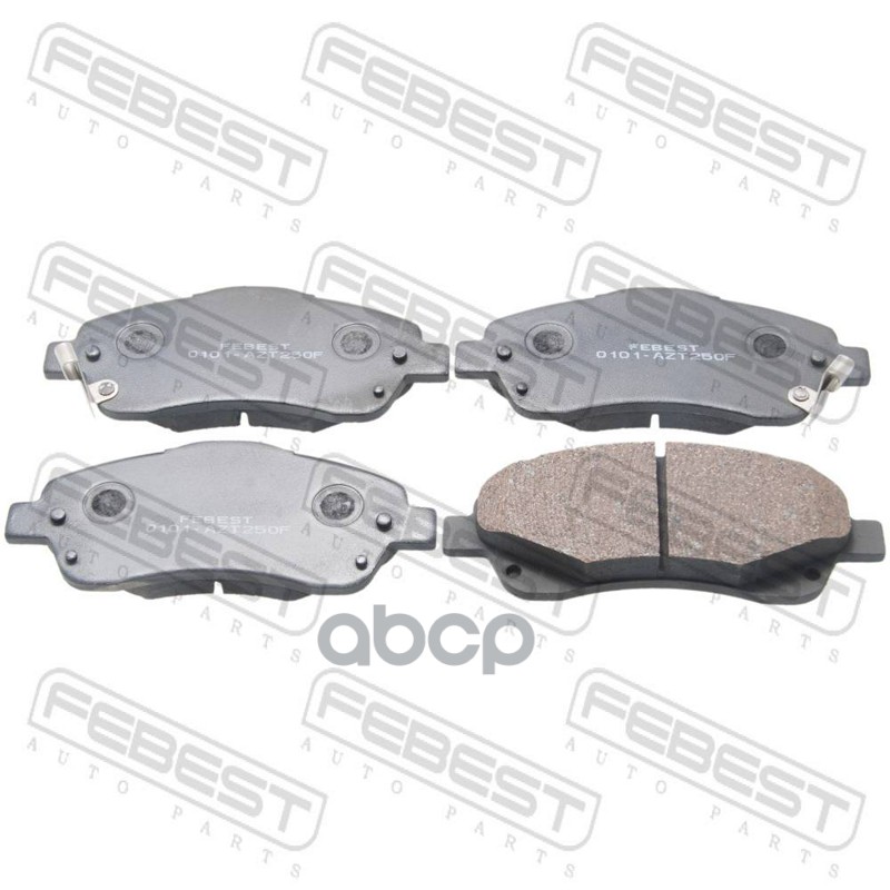 КОЛОДКИ ТОРМОЗНЫЕ ПЕРЕДНИЕ TOYOTA AVENSIS ADT25#/AZT25#/CDT250/ZZT25# 2003-2008 Febest арт. 0101-azt250f