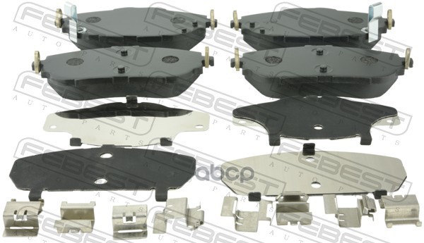 Колодки Тормозные Передние Комплект (С Противоскрипной Пластиной) Febest арт. 0101NDE180F