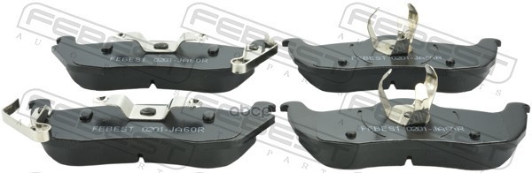 Колодки задние NISSAN ARMADA TA60/INFINITI QX56 (JA60) 2003- 0201-JA60R Febest арт. 0201-JA60R