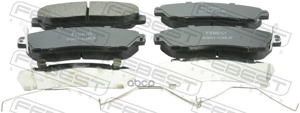 КОЛОДКИ ТОРМОЗНЫЕ ПЕРЕДНИЕ КОМПЛЕКТ HONDA CR-V RE3/RE4 2007-2012 Febest арт. 0301-crvf