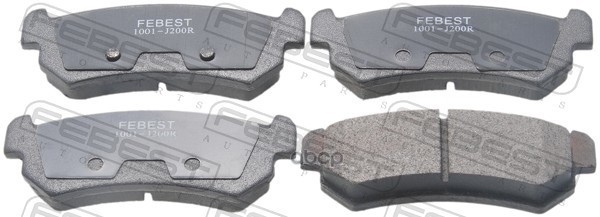 КОЛОДКИ ТОРМОЗНЫЕ ЗАДНИЕ CHEVROLET LACETTI/OPTRA (J200) 2003-2008 Febest арт. 1001-j200r