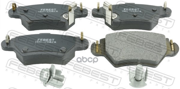 Колодки задние OPEL ASTRA G 1998-2005 1801-CORCR Febest арт. 1801-CORCR