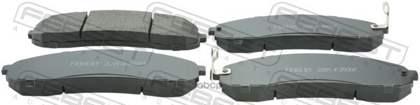 Колодки Передние Kia Bongo-3 1Ton/1.4Ton 2006- 2201-K2500f Febest арт. 2201-K2500F