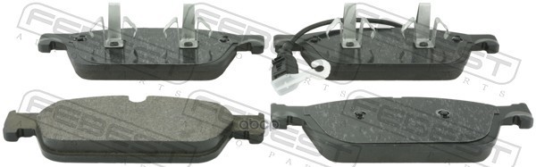 Колодки тормозные передние (с датчиком износа, скобами) Febest арт. 2301T6F