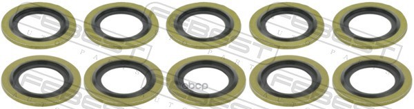 КОЛЬЦО УПЛОТНИТЕЛЬНОЕ МАСЛОПРОВОДА ТУРБИНЫ (10 шт. в уп./цена за упаковку) FORD FOCUS C-MAX CB3 2007 Febest арт. ringol-067-p...