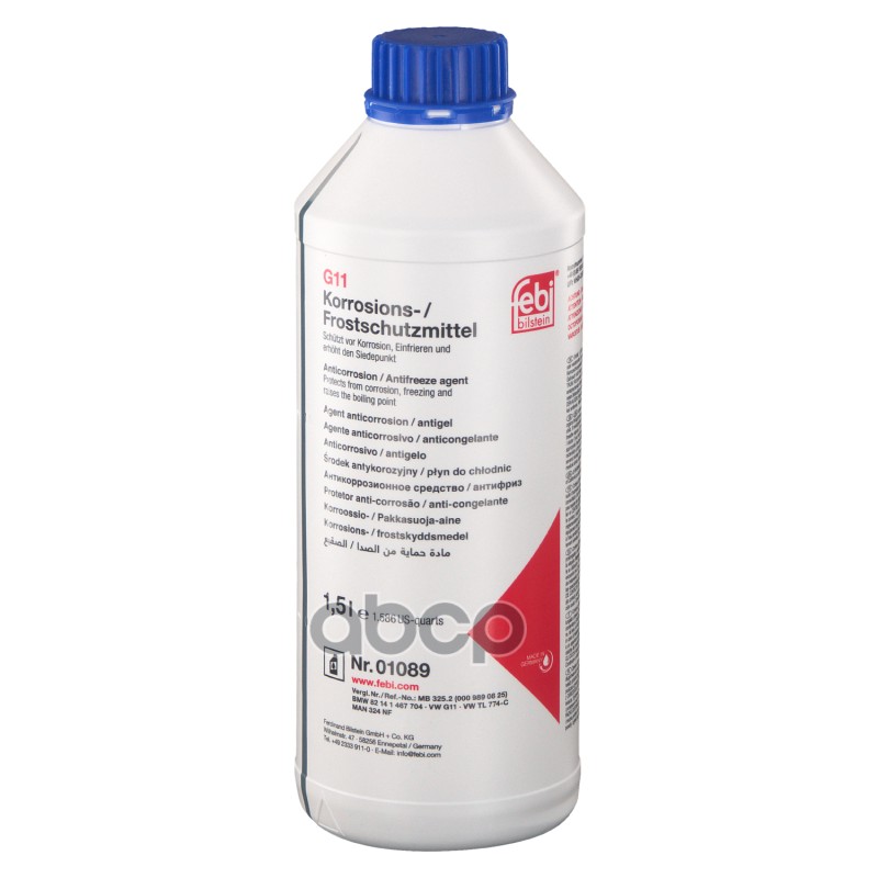 Антифриз FEBI Universal G11 концентрат синий 1,5 л 01089 Febi арт. 01089