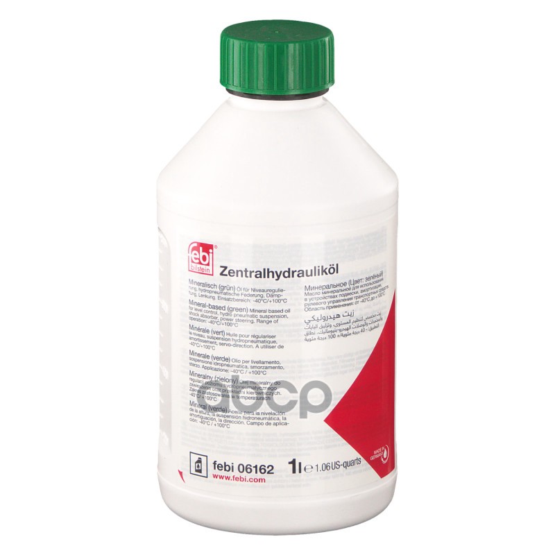 Жидкость гидроусилителя FEBI Power Steering Fluid -40 +100 зеленый 1 л 06162 Febi арт. 06162