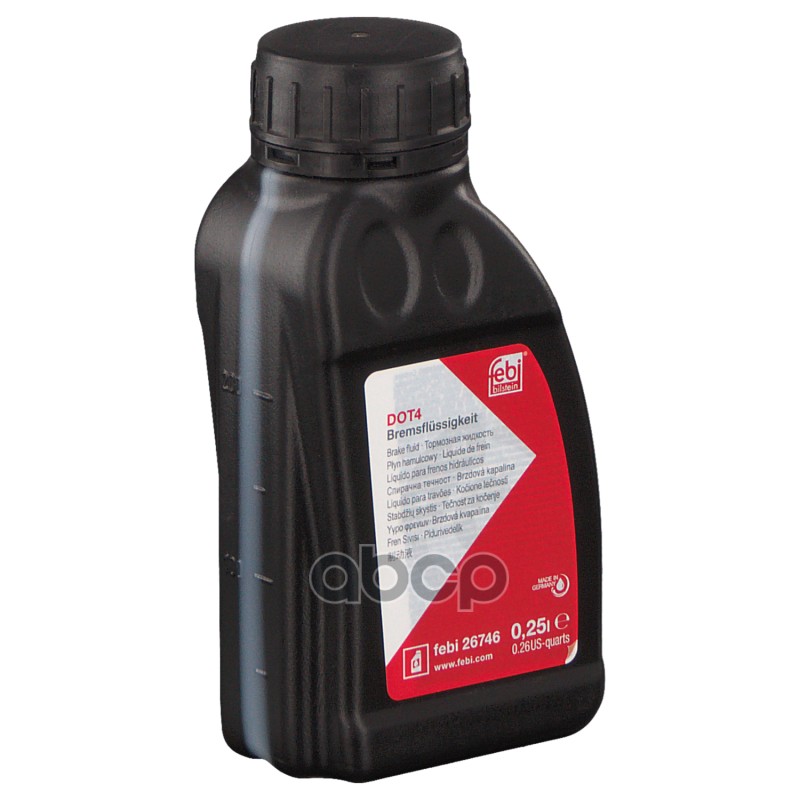 Жидкость Тормозная Febi Brake Fluid Dot4 0,25 Л 26746 Febi арт. 26746