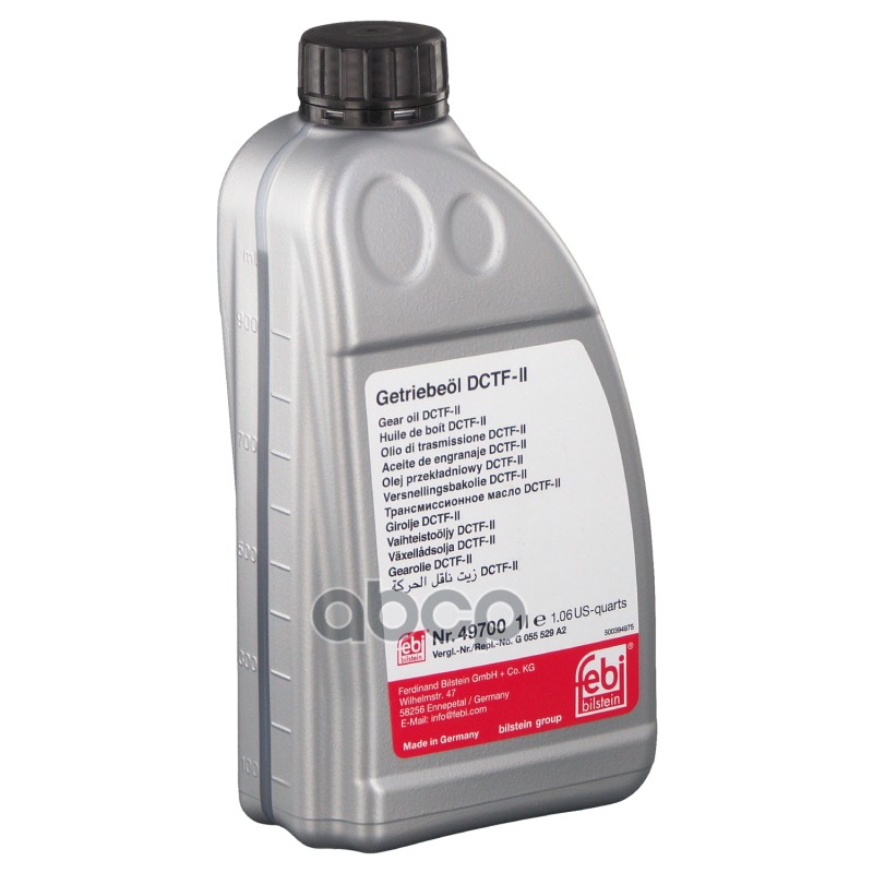 Масло трансмиссионное FEBI DCTF-2 желтый 1 л 49700 Febi арт. 49700