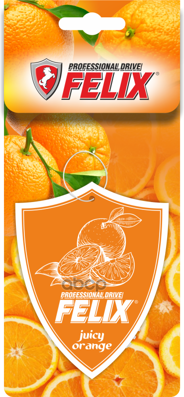 Ароматизатор Бумажный Подвесной Брызги Сочного Апельсина Felix 411040030 Felix арт. 411040030