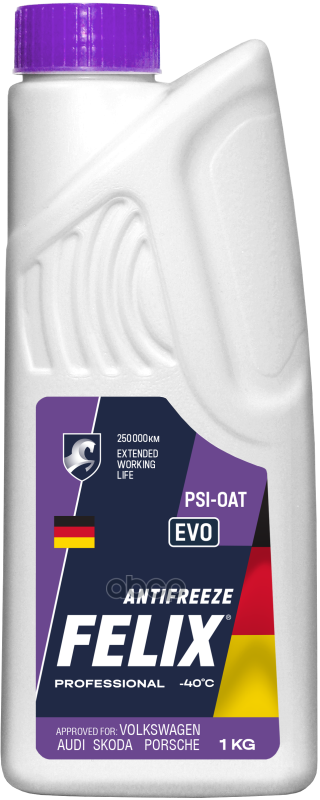 Антифриз готовый фиолетовый лобридный EVO G12Evo 1кг Felix арт. 430206334