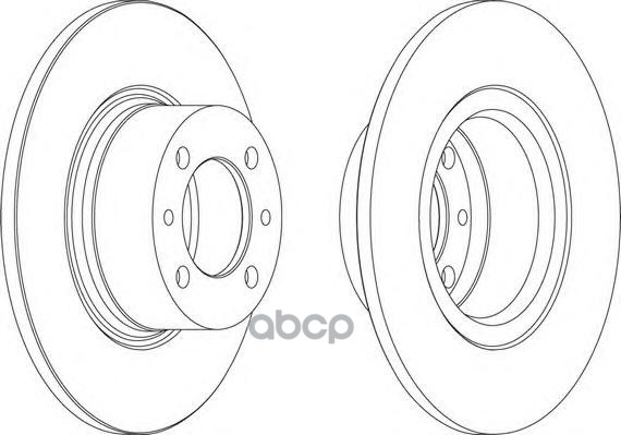Диск Тормозной Ваз 2101-07 Ferodo Ddf035 Ваз 2101-07 Ferodo Ddf035 Ferodo арт. DDF035