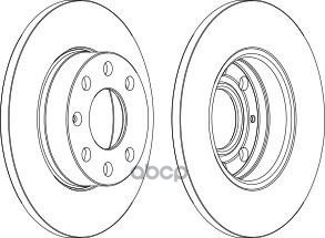 Диск тормозной передний FERODO DDF1041 Ferodo арт. DDF1041