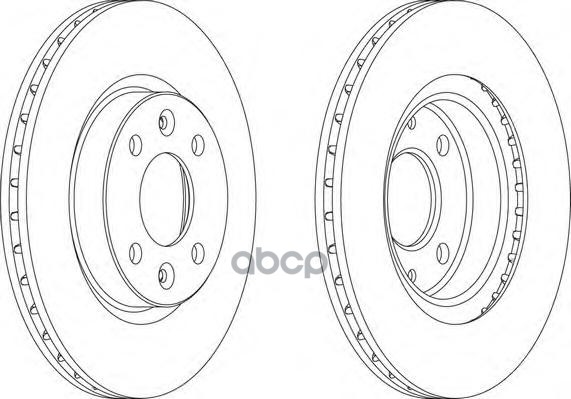 Диск тормозной передний RENAULT/NISSAN/LADA Largus без ABS/D=259mm FERODO DDF1096 Ferodo арт. DDF1096