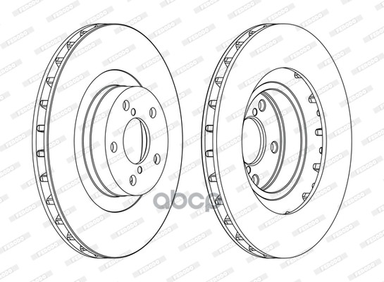 Диск тормозной передний FERODO DDF1175 Ferodo арт. DDF1175C