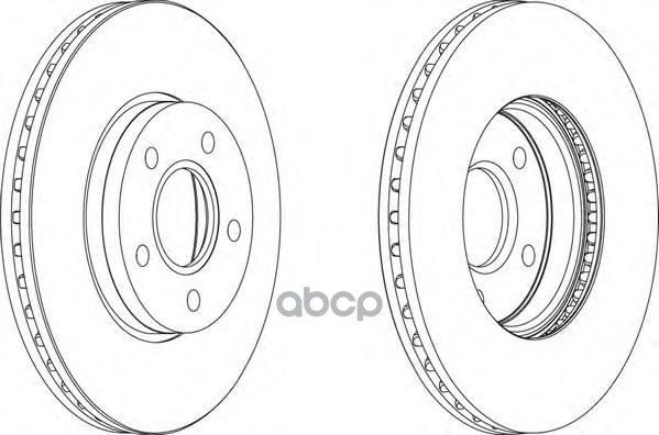 Диск Тормозной Ford Focus  Volvo V50 (03-) Ferodo арт. ddf1222