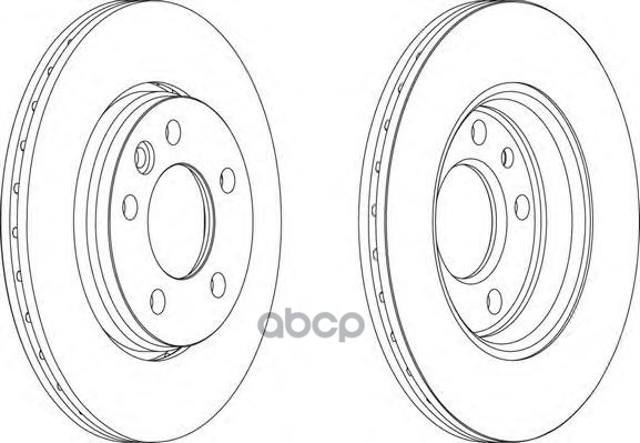 Диск Тормозной Задний Vw T5 Ferodo Ddf1286 Ferodo арт. DDF1286