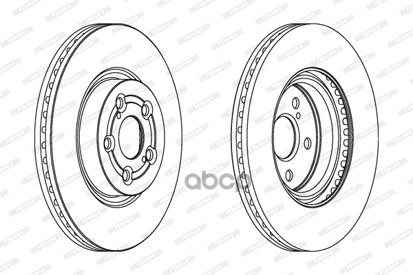 Диск Тормозной Передний Toyota Avensis Ferodo Ddf1315c Ferodo арт. DDF1315C
