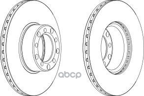 Диск тормозной задний FERODO DDF1431 Ferodo арт. DDF1431