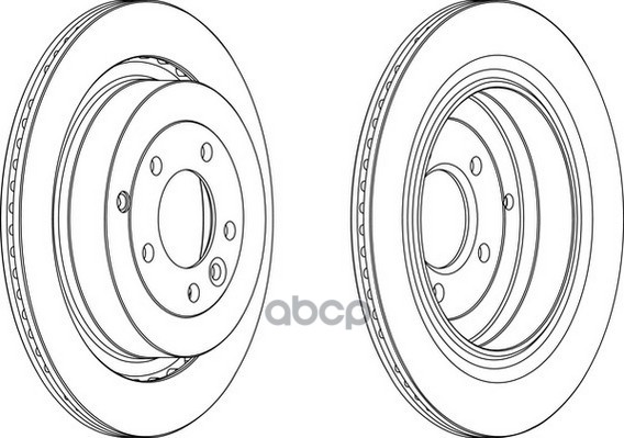 Диск Тормозной Задний Ferodo Ddf1433 Ferodo арт. DDF1433C-1