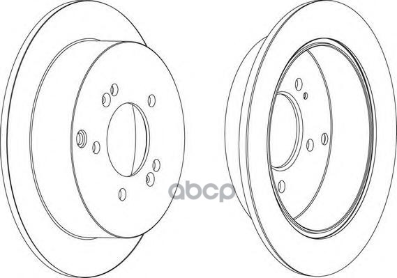 Диск Тормозной Задний Ferodo Ddf1493 Ferodo арт. DDF1493