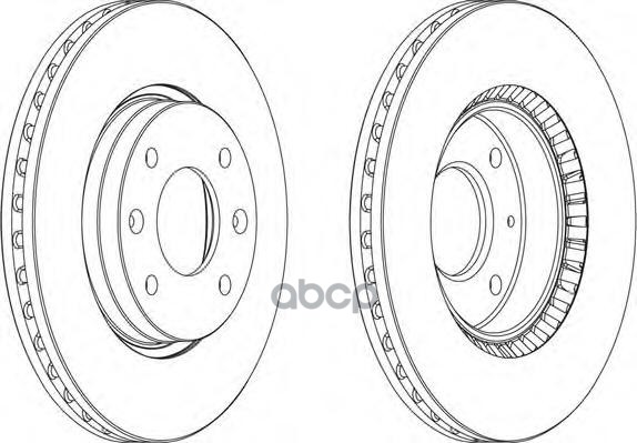 Диск Тормозной Передний Hyundai Sonata 01-04/Elantra Kia Magentis Ferodo Ddf1522 Ferodo арт. DDF1522