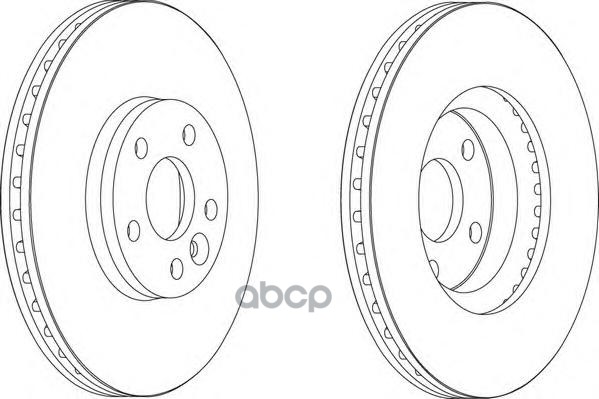 Диск Тормозной Передний Ferodo Ddf1567 Ferodo арт. DDF1567