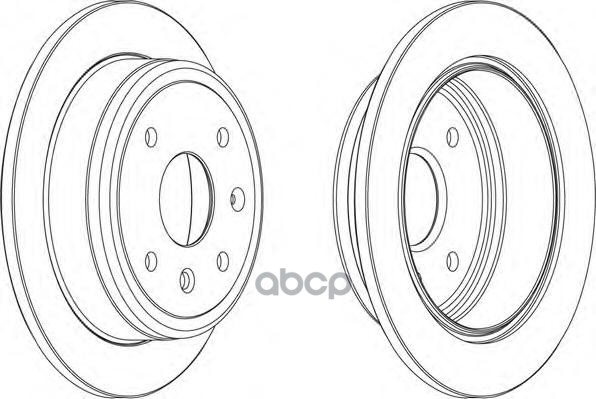 Диск Тормозной Задний Chevrolet Lacetti Ferodo Ddf1606 Ferodo арт. DDF1606
