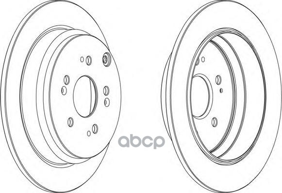 Диск Тормозной Задний С Покрытием Ferodo Ddf1608 Ferodo арт. DDF1608