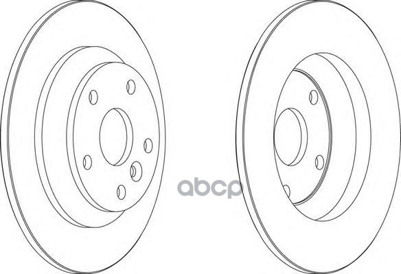 Диск Тормозной Задний Ford Mondeo Iv/Galaxy Ii/S-Max/Kuga 08-> Ferodo Ddf1616 Ferodo арт. DDF1616