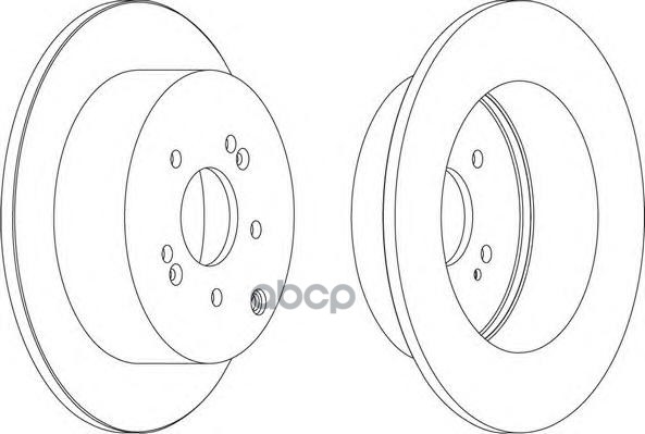 Диск Тормозной Задний Hyundai Santa Fe Ferodo Ddf1671 Ferodo арт. DDF1671