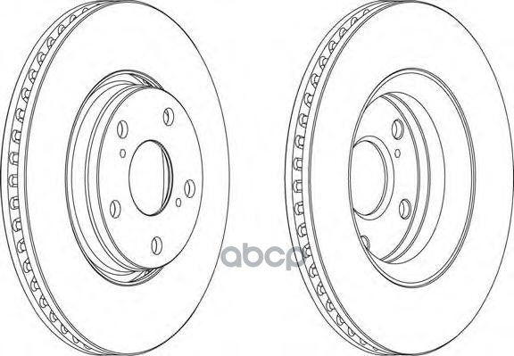Диск Тормозной Передний Toyota Avensis Iii/Verso All 09-> /Vent.d=295Mm Ferodo Ddf1756 Ferodo арт. DDF1756