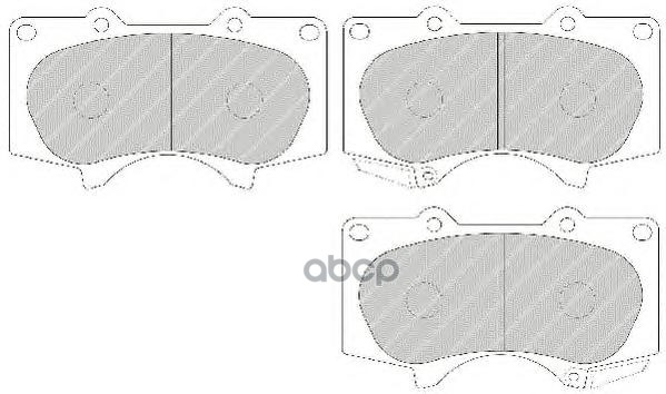 Колодки передние LEXUS / TOYOTA / MITSUBISHI FERODO FDB1698 Ferodo арт. FDB1698