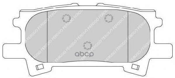 Колодки Тормозные Задние Ferodo Fdb1731 Ferodo арт. FDB1731