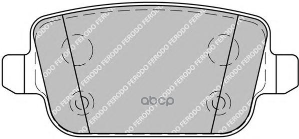 Колодки задние FORD Focus II/Galaxy/VOLVO FERODO FDB1917 Ferodo арт. FDB1917