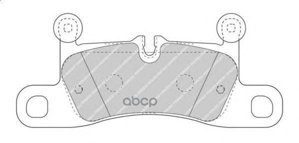 Колодки задние FERODO FDB4424 Ferodo арт. FDB4424