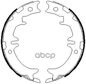 Колодки тормозные барабанные Lexus RX 03-06 / Mitsubishi Pajero Sport 16-21 Ferodo арт. FSB674