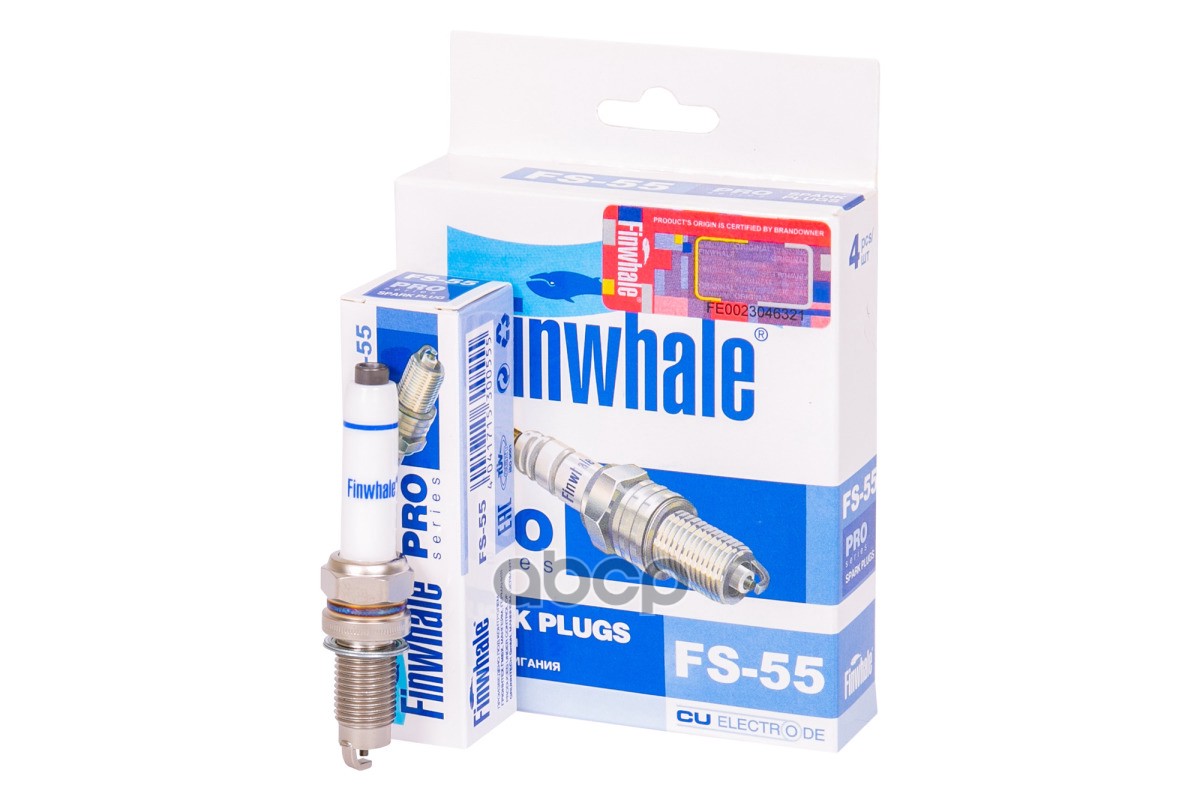 Свеча зажигания Rapid / Fabia III, Polo V-VI / Golf VII FS55 Finwhale арт. FS55