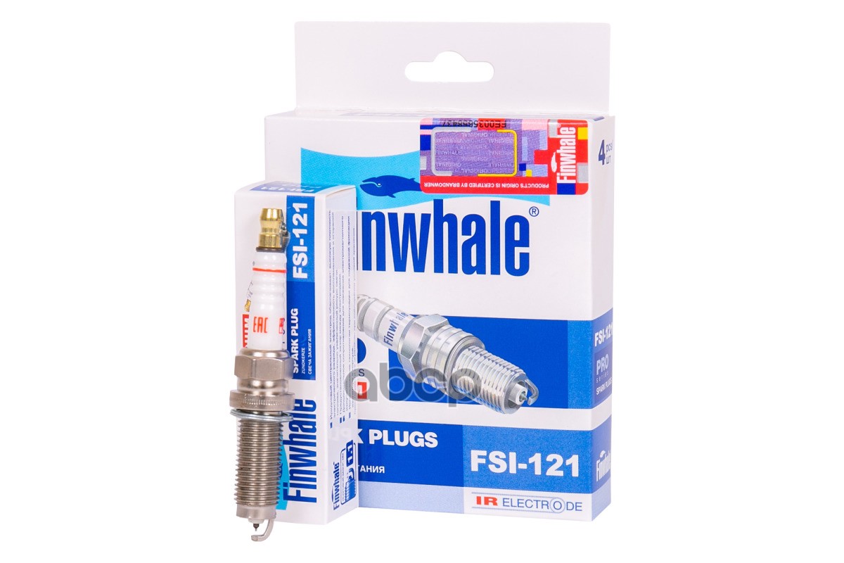 Свеча зажигания IRIDIUM QASHQAI(J10), NOTE, TEANA(L33), X-TRAIL(T32), TIIDA(C11) FSI121 Finwhale арт. FSI121
