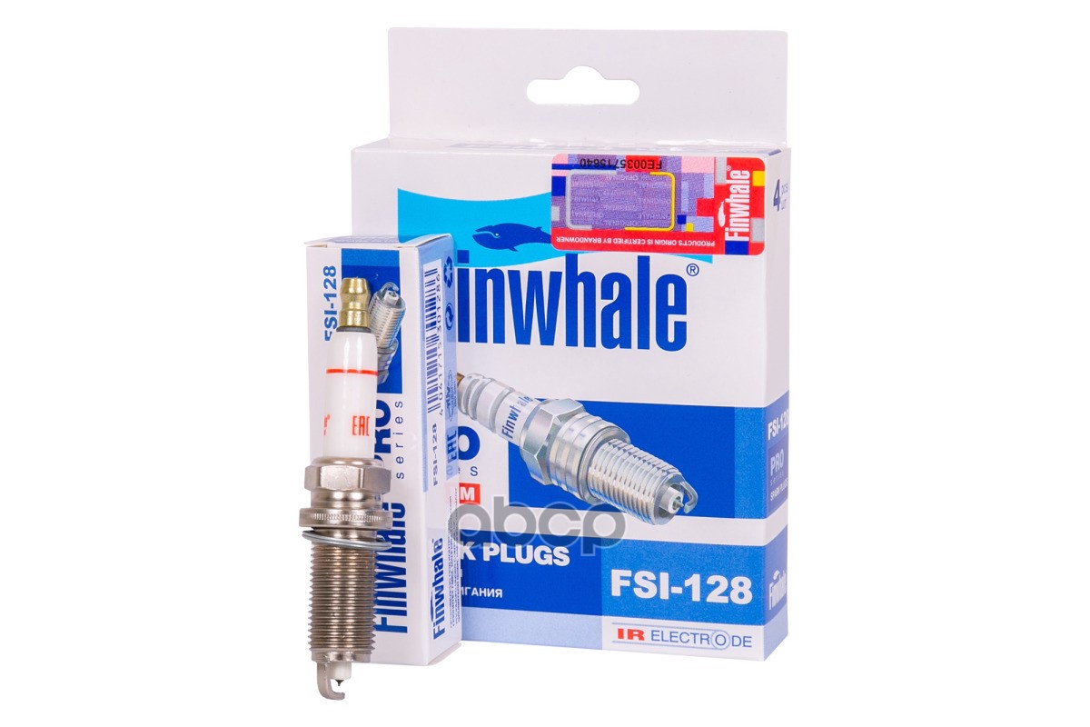 Свеча зажигания IRIDIUM BMW 1(06-11), 5(05-13), 7(05-15), X1(E84), X3(E83, F25), X5(E70) FSI128 Finwhale арт. FSI128